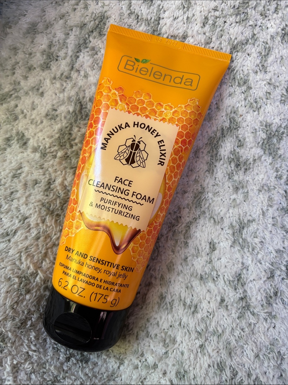 Bielenda Manuka Honey Elixir Face Cleansing Foam NWT 6.2oz